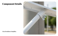 Solar Street Light Mounting Bracket Weather-Resistant Solar Lighting Mounting Bracket Weatherproof Street Lamp Extension Arm for Outdoor