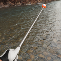 Extendable Golf Ball Retriever, Portable Automatic Locking Golf Ball Picker, Orange Telescopic Retriever for Lakes