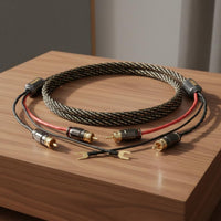 Turntable Cable with Ground Wire Noise Reduction High Fidelity for Vinyl Setup