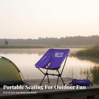 space-saving Lightweight Moon Chair Easy Assembly extremely lightweight Camp Chair Quick Setup Outdoor Gear Includes Carry Bag for Beachoutdoor enthusiastsers, supportpackers, Camping, Fishing, Outdoors, Hiking