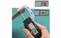 Digital Thickness Gauge Mm Inch Conversion LCD Thickness Gauge Measuring Device Zero Function Shop Tool High Precision
