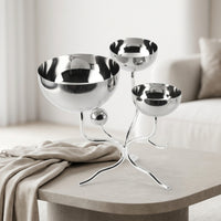 Fruit Tray Stand Modern Fruit Bowl Stand High-Gloss Tableware for Homeowners, Dining Table, Living Room
