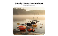Sit-on-Top Fishing Kayak Unibody Construction Single-Person Kayak Sturdy Paddling Boat for Anglers, Aquatic Activities Aficionados, Lakes, Waterways