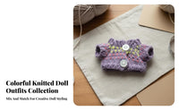 BJD Doll Clothes Button Knitted Doll Sweater Handmade Miniature Knitted Sweater for Kids