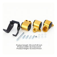 Engine Mount Bracket Aluminum Alloy Engine Bracket with Hardware 3 Hole for Cars Enthusiasts, Mechanics, Garage Projects