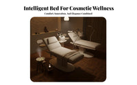 Handheld Controller Control Electric Beauty Bed Heavy-Duty Steel Frame Actuator Ized Facial Bed Ergonomic Design Adjustable Massage Table Skin-Friendly Upholstery for Lash Technicians, Estheticians, Medical Aestheticians, Medical Facility