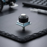 Rubber Stopper Roller Impact Resistant Track Limit Stop with Bracket Door Stop Limit Device Threaded Roller Stopper Compact