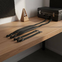 80-120 Bass Accordion Straps Reinforced Metal Buckles Leather Accordion Straps for Stage Use, Performance