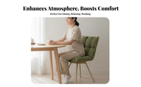 rotate Design plumpShaped Armchair Modern design Dining Chair Padded Backrest Upholstered Seat Soft Upholstery for Homeowners, Adults, Readers, Living Room, Bedroom, perusing alcove, Vanity