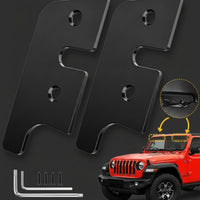 2 Pieces Sun Visor Repair Clips Aluminum Sun Visor Bracket Repair Kit Hardware Metal Black for Car Owners, Interior Maintenance