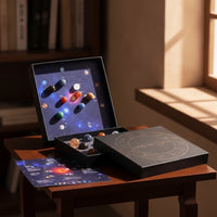 Solar System Model Desktop Celestial Body Kit Decorative Gift Box with Celestial Body Pieces for Students, Desk, Office