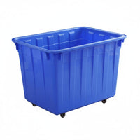 Easy to Maneuver Rectangular Tub Trolley Large Capacity Utility Trolley Multi-Purpose Rolling Container Sturdy Construction for Aquafarmers, Factory Workers, Warehouse Personnel, Garage, Garden, Laundry Room