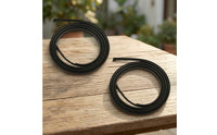 2 Pieces Roof Drip Weatherstrip with End Tabs Noise Reducing Roof Drip Molding Weatherstrip Compatible for Automotive DIY