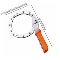 Design Filter Wrench Serrated Jaw Oil Filter Removal Tool for Mechanics