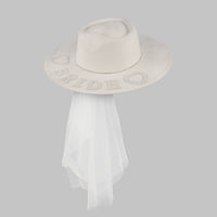 Vintage Suede Bride Hat with Jazz and Cowboy Styles