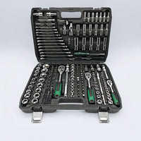 Versatile Automotive Repair Tool Kit Organized Mechanic Tool Set Portable Socket Set with Case Compatible for Workshop