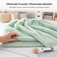 Faux Mink Fur Fabric for DIY Crafts, Apparel, Scarves, and Photography Backdrops - 2cm Pile Height