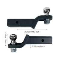 Drop Hitch Ball Mount Coated Towing Gear Vehicle Part Metal