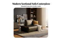 Movable Backrests Double-Sided Island Sofa Minimalist design sectional Couch Reconfigurable Design Living Room Furniture long-lasting Frame for Apartment Dwellers, Homeowners, Families, Small Spaces, Lounge Area, Open-Plan Space