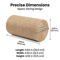 Wall Mounted Cat Scratcher Sisal Cat Post, Sisal Cord Cat Scratching Pillar, Wall-Mounted Furniture Protector for Indoor Cats and Sofa Walls