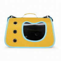 Pet Carrier Bag with Clear Window Portable Soft-Sided Pet Carrier Transparent for Commuting