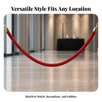 Metal Clip Hardware Queue Barrier Rope Gold-Tone Rope Connector
