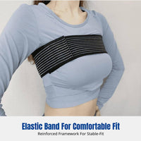 Reduces Movement Antimotion Bust Band Breathable Material Breast Stabilizer Band High Elasticity Chest Support Adjustable for Athletes, Fitness Enthusiasts, Nursing Mothers, Running, Exercise, Gym Sessions, Daily Wear
