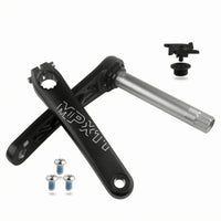 Aluminum Alloy Wide-Tire Bike Crankset Threaded Bolt Holes Winter Bike Crankset Included Bolts