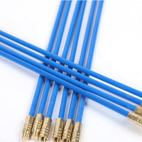 10 Pieces Flexible Fiberglass Wire Pulling Rods Wear-Resistant Wire Pulling Rods Slim Cable Pulling Rods Tape Kit Low Friction for Electricians