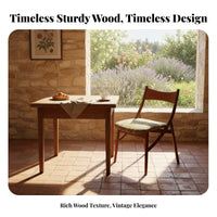 Retro aesthetic Cat Ear spinerest Chair Stylish Look Wide-Seat Armless Chair Comfortably Padded Home Seating Ergonomic Design for Adults, Students, Teenagers, Dining Room, Bedroom