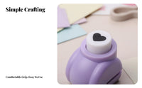 Decorative Hole Perforatorer Child-Safe Miniature Decorative Perforator Set Easy to Use Clean and Precise Cuts for Children