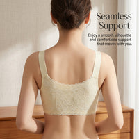 Front Closure Bra for Women with Full Coverage and Thin Padded Cups, Minimizer with Hook for Large Bust and Daily Support