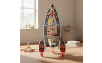 Space Spacecraft Building Set Large Size Wooden Spacecraft Playset Interactive Play Plaything for Kids, Kids
