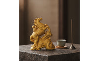 Horse Figurine Decorative Wood Figurine Auspicious Carved Ornament for Collectors, Display Shelf, Study
