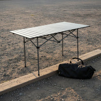 Roll up Camping Table Foldable Design Portable Picnic Table Quick Setup for Beach, Backyard
