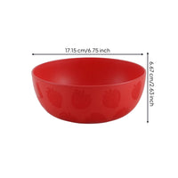 Strawberry Bowl Minimalist Bowl with Strawberry Embossing Easy to Clean
