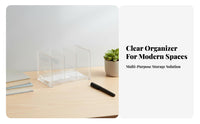 Space-Saving Multi-Compartment Desk organizer With Drawer Multi-Compartment Desktop organizer sturdy Stationery Holder No Assembly Required for Remote Workers, Students, educators, Study Room, School