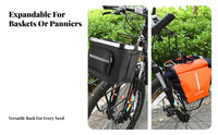 Mountain Bike Front Rack Long-Lasting Construction Front Bike Rack Easy to Install Side Protection Rails for Commuters