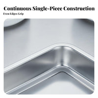 long-lasting Rectangular Metal Platter Easy to Clean Rectangular Metal Plate multi-purpose Food Tray scuff Resistant for Caterers, Home Cooks, Barbecue, Kitchen, Restaurant, cafeteria
