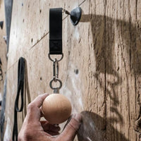 Smooth Finish Wood Grip Ball Ergonomic Pull-up Grip Ball Easy to Install Pull up Handles Sweat Absorbing