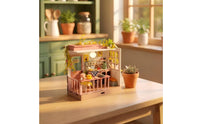 DIY Miniature House Kit Pink Themed Miniature Dollhouse Kit Cozy Model for Hobbyists