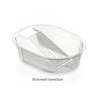 Oval Plastic Wash Basin Raised Rim Stable One-Piece Design Hand Wash Laundry Tub