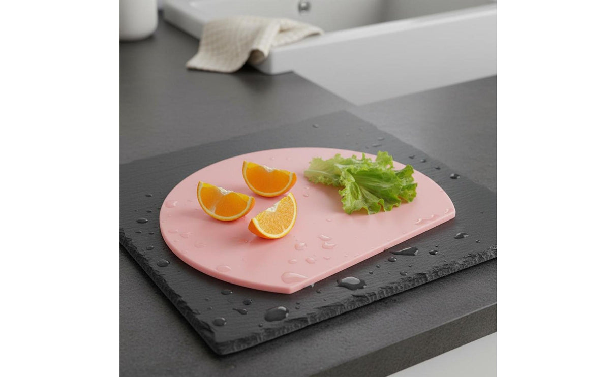 Double-Sided TPU cutting Pad Easy to Clean TPU cutting Pad Space-Saving Design Flexible Slicing Mat for Small Kitchens, RV, Camping