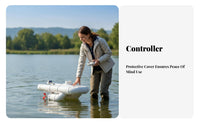 distant Control Boat mesh Pulling Capability dual-propellerPropeller Boat High-Speed Performance Fishing Tool for Anglers, Adults, Lakes, Ponds, Rivers