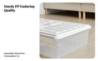 Wheeled Clothes container Slim Design Underbed Container Space-Saving for Under Bed