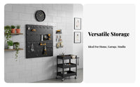 4 Pieces Metal Pegboard Panel High Load-Bearing Heavy Duty Tool Pegboard
