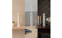 Matte White Roman Column Decorative Classical Column Classic Roman Pillar Architectural for Photographers, Desktop Styling, Photography Studio