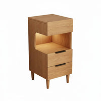 Space-Saving Slim Gap Cabinet Multi-Drawer Storage Nightstand Minimalist Design Bedroom Furniture for Apartment Dwellers, Homeowners, Students, Small Spaces, Dorm Room