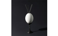Egg Ornament with Stand Modern Resin Egg Sculpture Artistic for Entryway