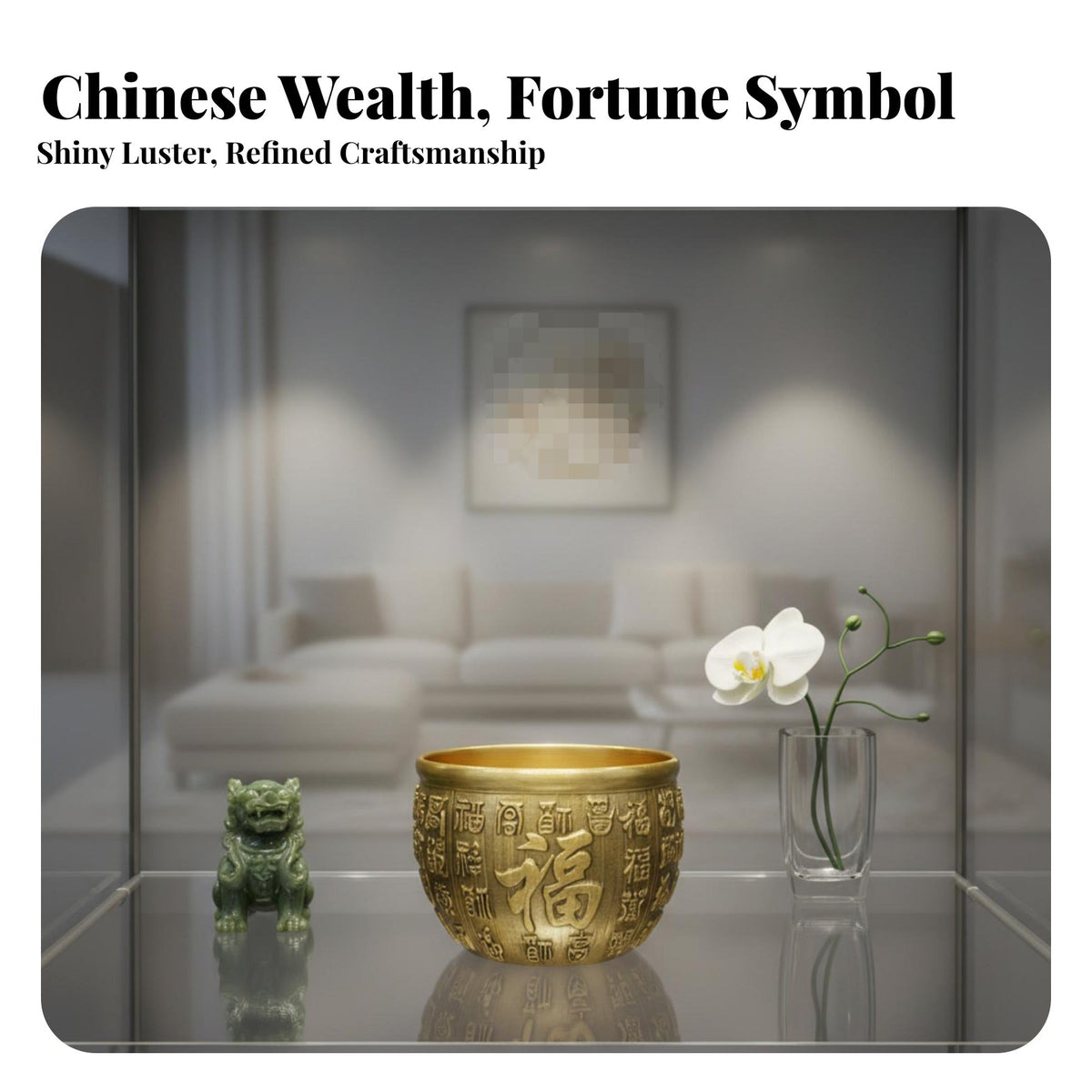 Chinese Yuan Bao Housewarming Gift Chinese Wealth Ingot Miniature Gold Ingot Substantial Golden Ingot Statue for Office